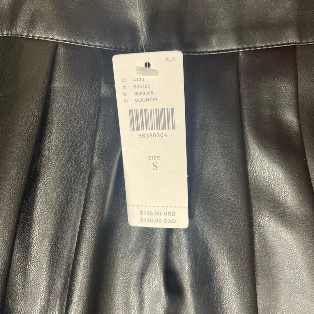 Sunday in Brooklyn for Anthropologie Faux Leather Skirt NWT - Picture 10 of 11